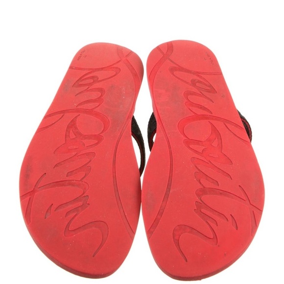 Christian Louboutin Red and Black Sandals main image 5